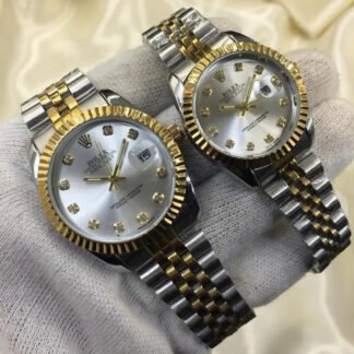 Auretimes Two-Tone Couple Watch Set