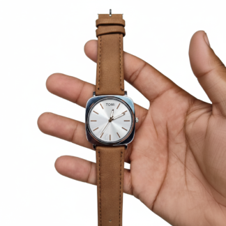 TOMI Square Case Vegan Leather Watch